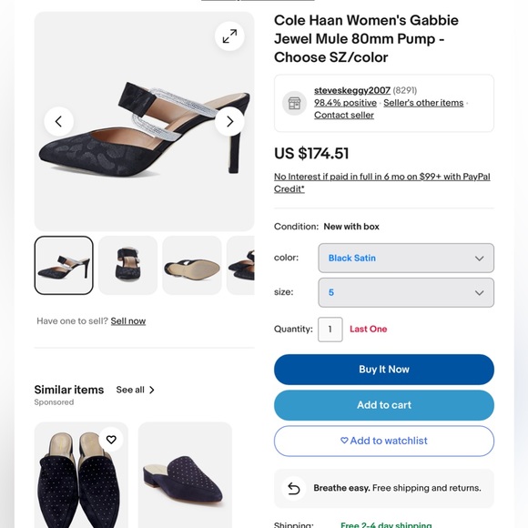 Very DRESSY🌹Embellished Mule pumps🌹🌹🌹 - Picture 11 of 13